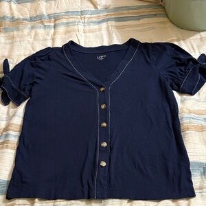 LOFT Dark Blue Knit Top